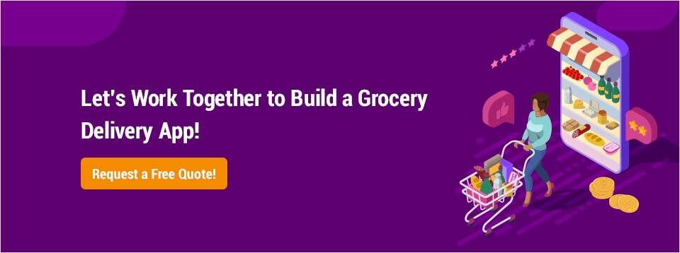 Grocery Delivery App CTA