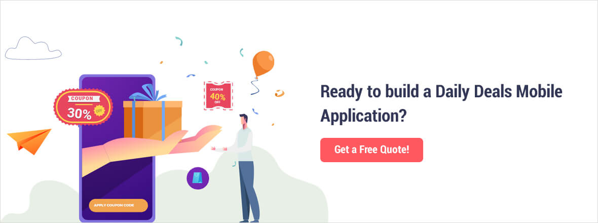 daily deals app development big cta