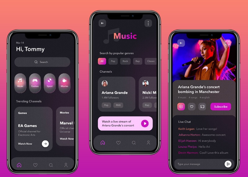 On-Demand-Music-Streaming-App-Development-screens